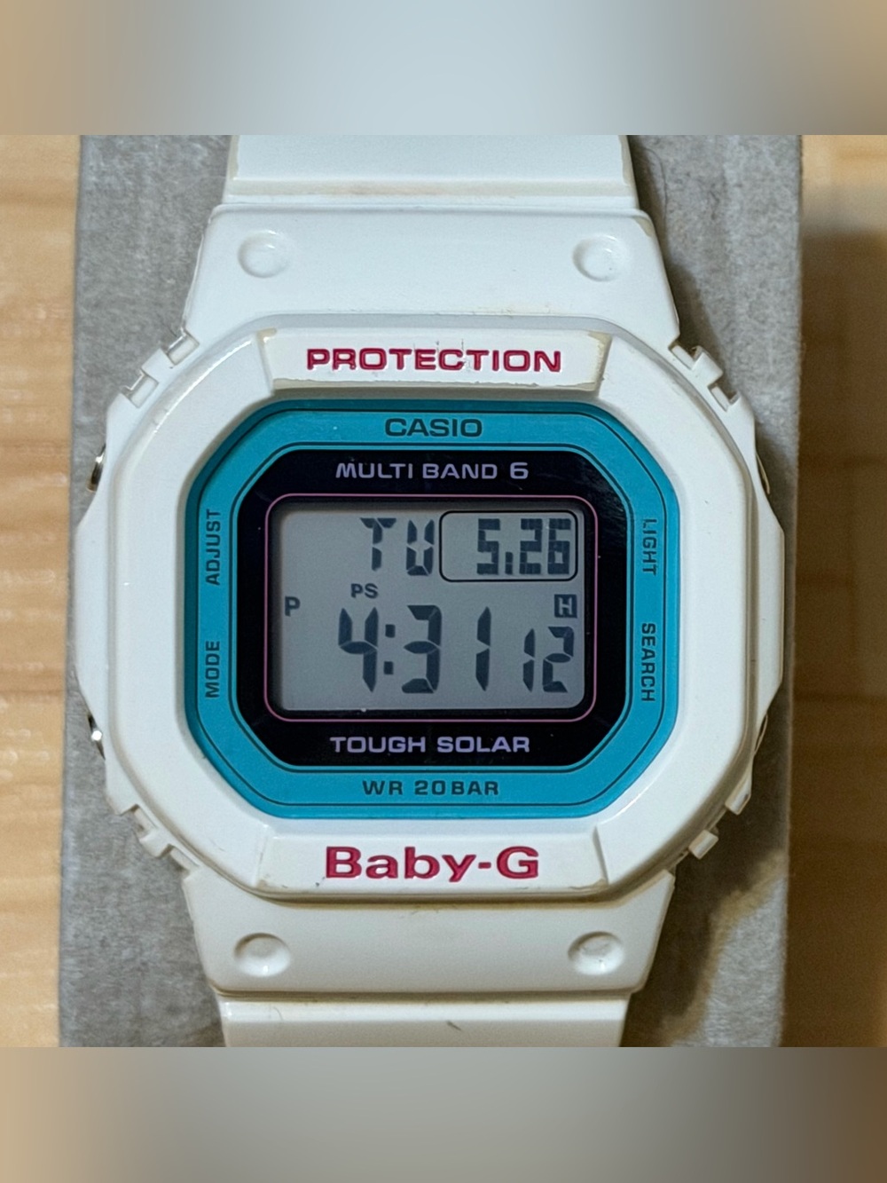Casio G-Shock Baby-G BGD-5000-7BJF Solar Atomic Square Womens Digital Watch 5000